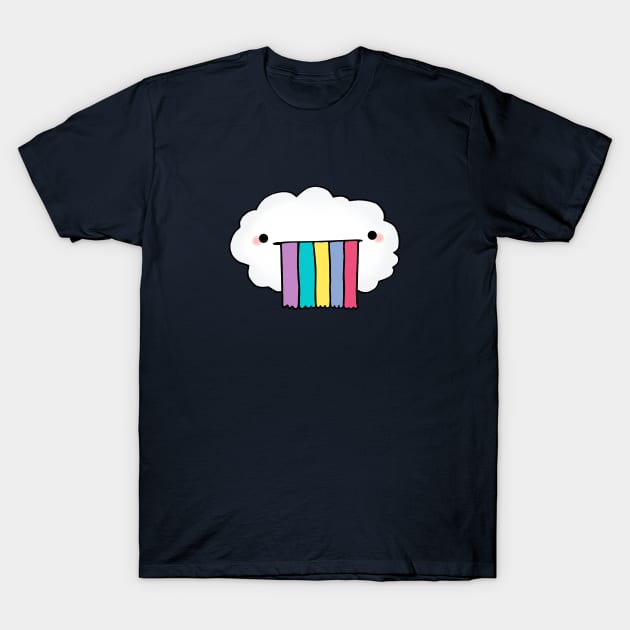 Be a Cloud in my Rainbow T-Shirt by staceyromanart